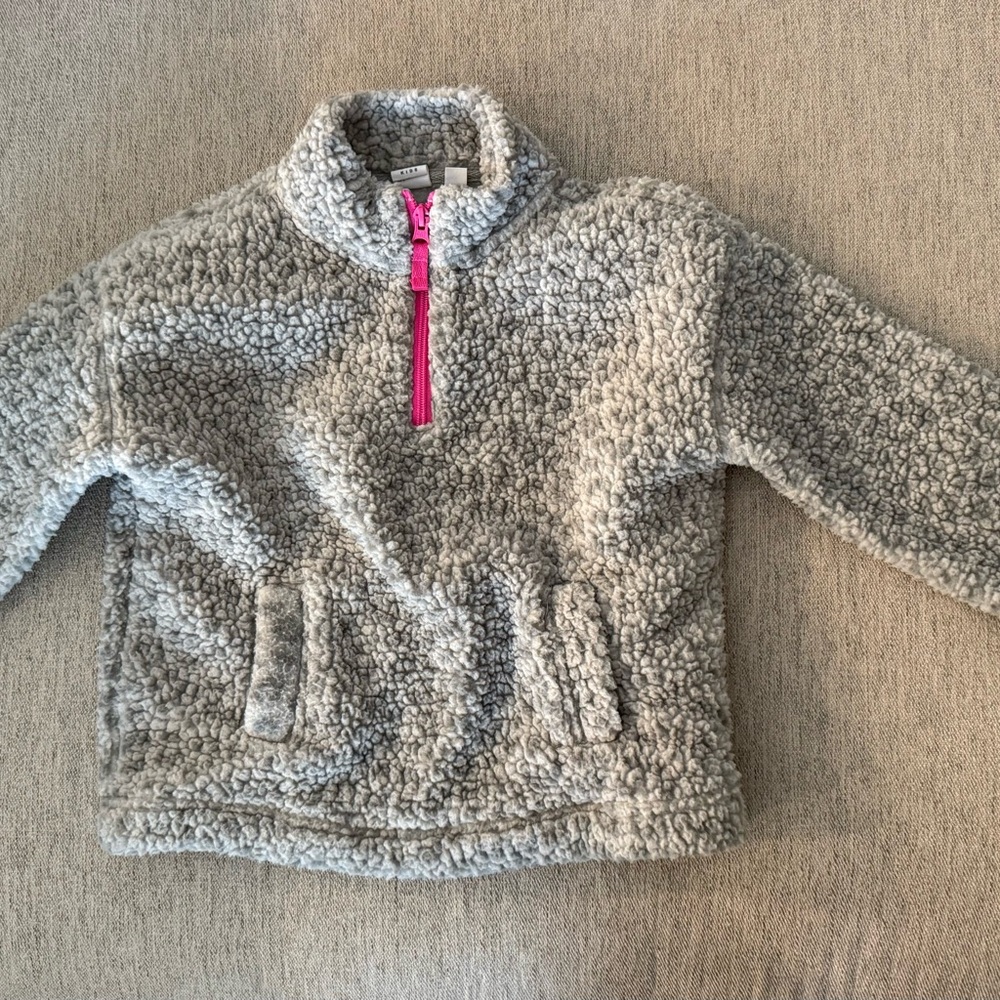 Girls Gap Kids Leopard Fleece- S 6/7